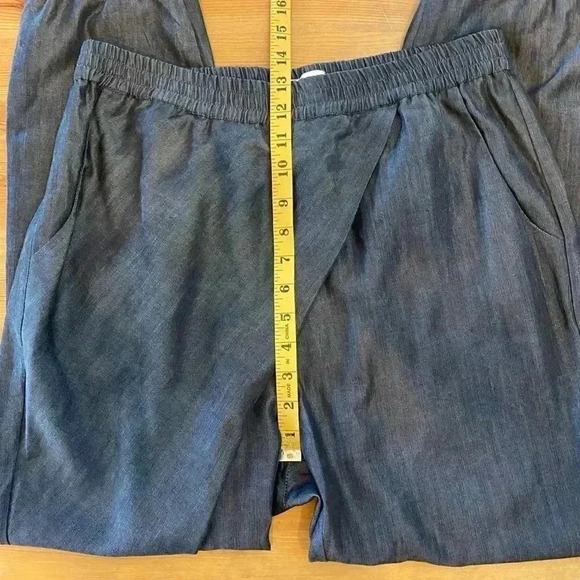 Laura Siegel Tencel Joggers Pull On Elastic Pants Twisted Front Asymmetrical - Picture 5 of 8